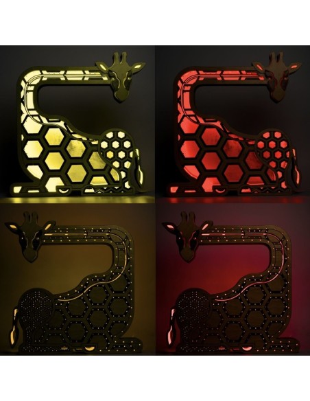 Lampada Giraffa LED Smart Artigianale Double-Sided | FlamboFun