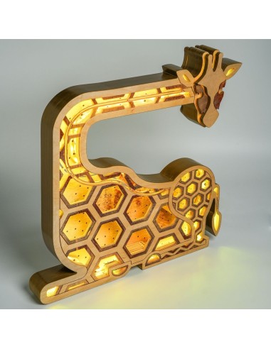 Lampada Giraffa LED Smart Artigianale Double-Sided | FlamboFun