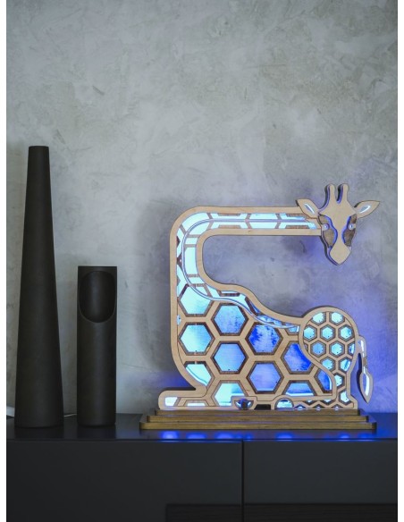 Lampada Giraffa LED Smart Artigianale Double-Sided | FlamboFun
