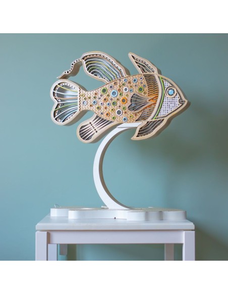 Art Lampada Pesce LED Smart Artigianale Double-Sided | FlamboFun