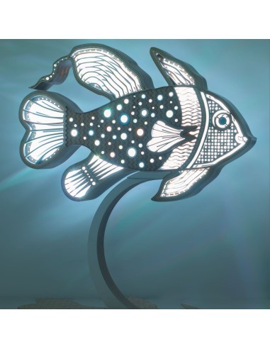 Art Lampada Pesce LED Smart Artigianale Double-Sided | FlamboFun