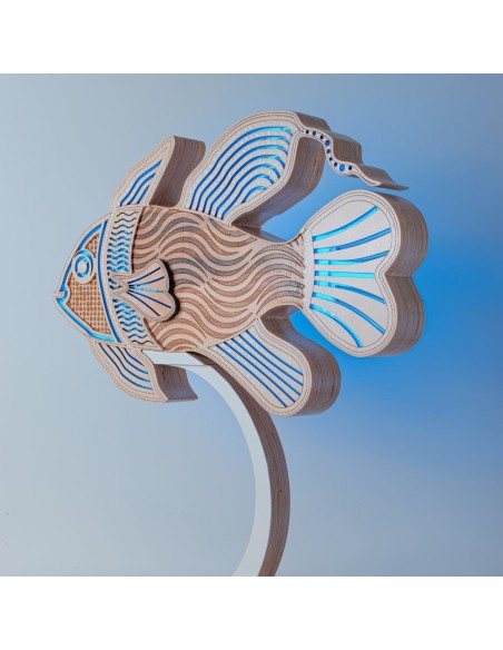 Art Lampada Pesce LED Smart Artigianale Double-Sided | FlamboFun