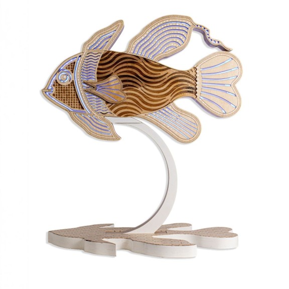 Art Lampada Pesce LED Smart Artigianale Double-Sided | FlamboFun 2