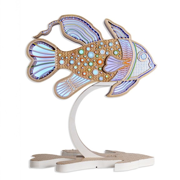 Art Lampada Pesce LED Smart Artigianale Double-Sided | FlamboFun