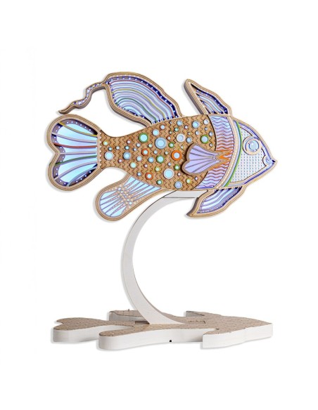 Art Lampada Pesce LED Smart Artigianale Double-Sided | FlamboFun