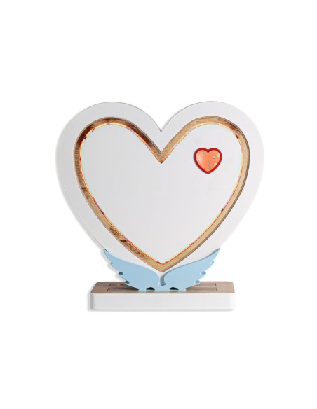 Lampada Cuore LED Smart Double-Sided Artigianale in Legno | FlamboFun