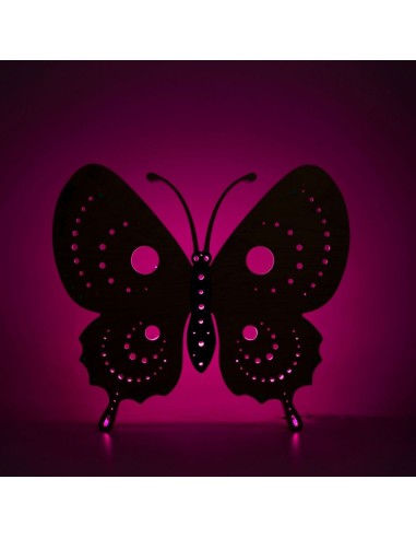 Farfalla Standbyme: Lampada LED Smart Double-Sided in Legno | FlamboFun