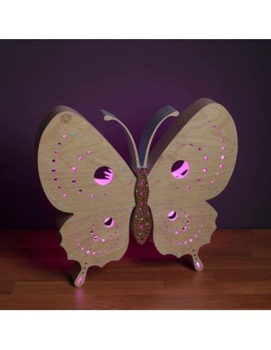 Farfalla Standbyme: Lampada LED Smart Double-Sided in Legno | FlamboFun