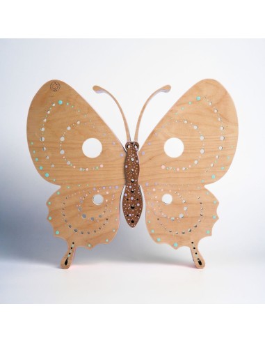 Farfalla Standbyme: Lampada LED Smart Double-Sided in Legno | FlamboFun