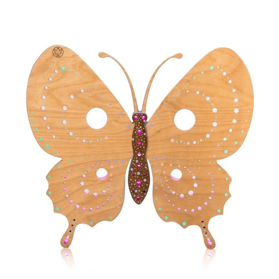 Farfalla Standbyme: Lampada LED Smart Double-Sided in Legno | FlamboFun 2