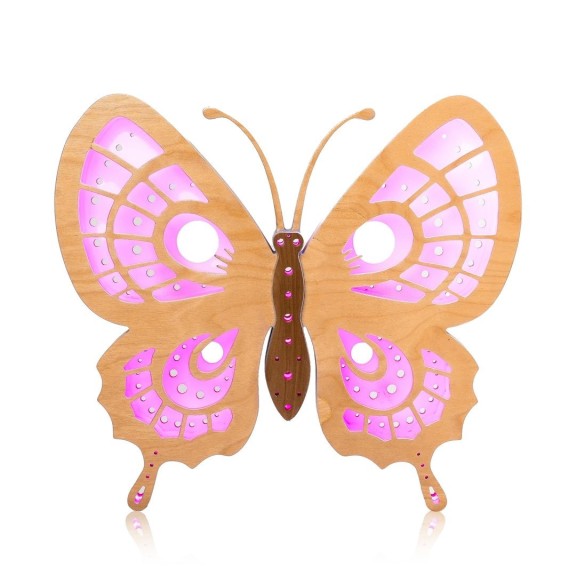 Farfalla Standbyme: Lampada LED Smart Double-Sided in Legno | FlamboFun