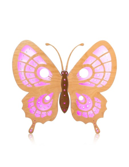 Farfalla Standbyme: Lampada LED Smart Double-Sided in Legno | FlamboFun