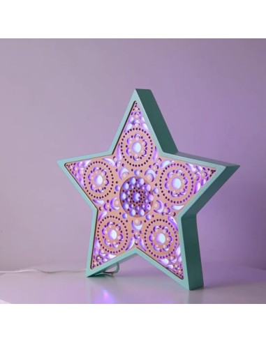 Lampada Stella LED Smart Artigianale Double-Sided | FlamboFun