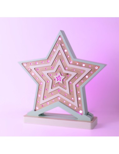 Lampada Stella LED Smart Artigianale Double-Sided | FlamboFun