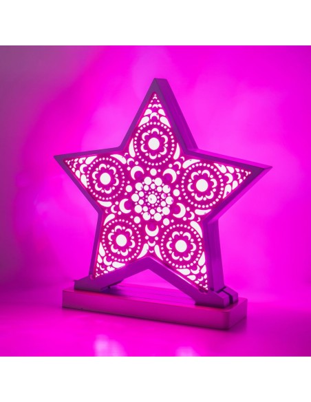 Lampada Stella LED Smart Artigianale Double-Sided | FlamboFun