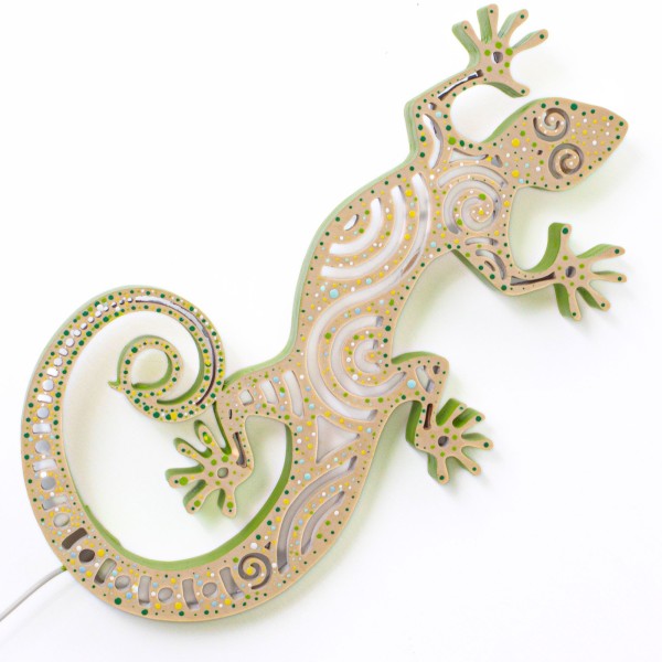 Applique Gecko LED Smart Artigianale con Sensore | FlamboFun